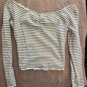 Striped Off-Shoulder Top